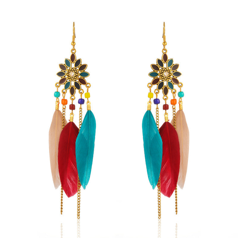 Chain Tassel Feather Elegant Fashion Your Earrings