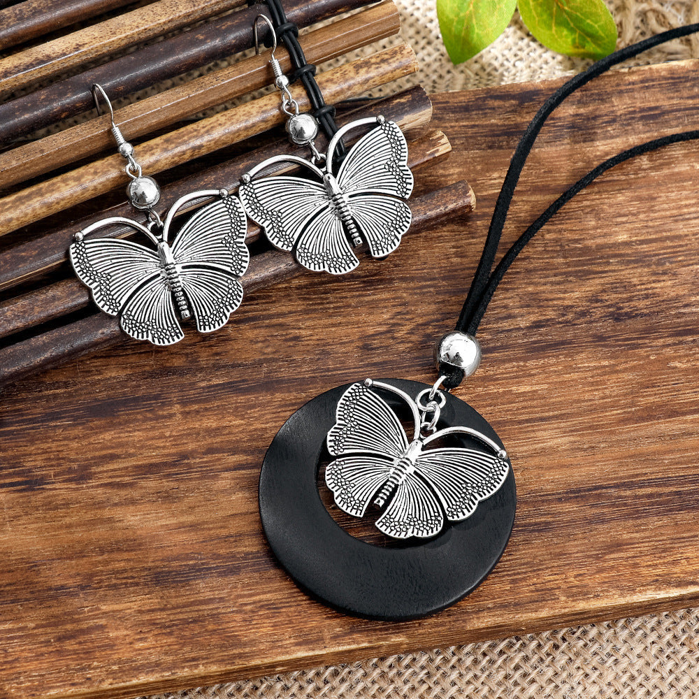 Women's Retro Bohemian Simple Hollow Niche Design Jewelry Set