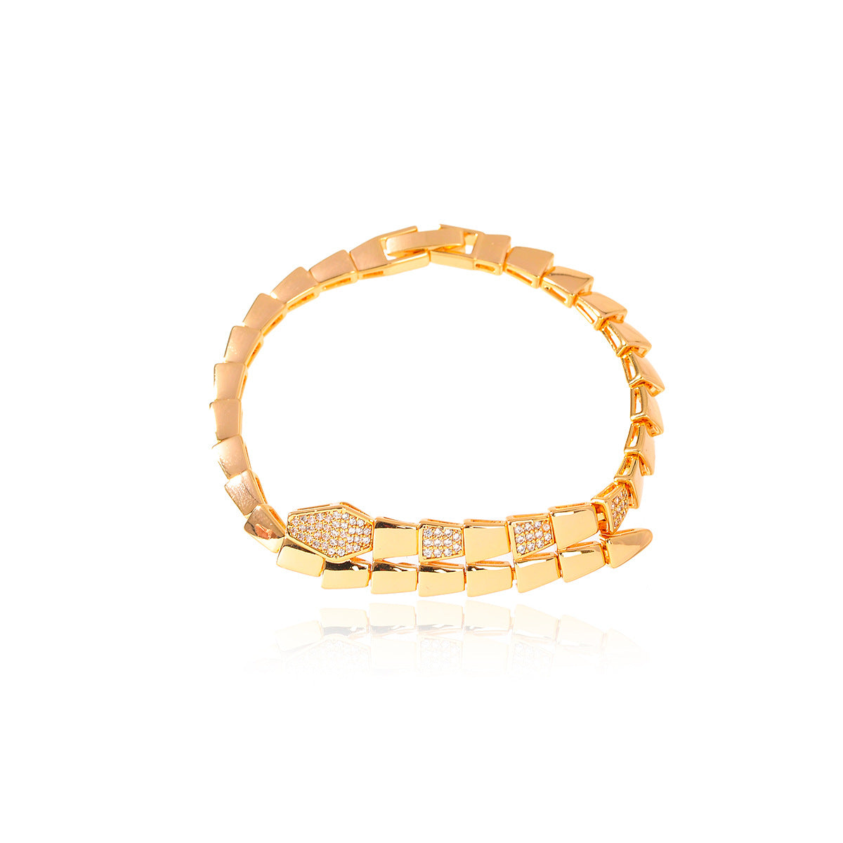 Couple High-grade Snake-shaped Glossy Tail Connection Bracelet