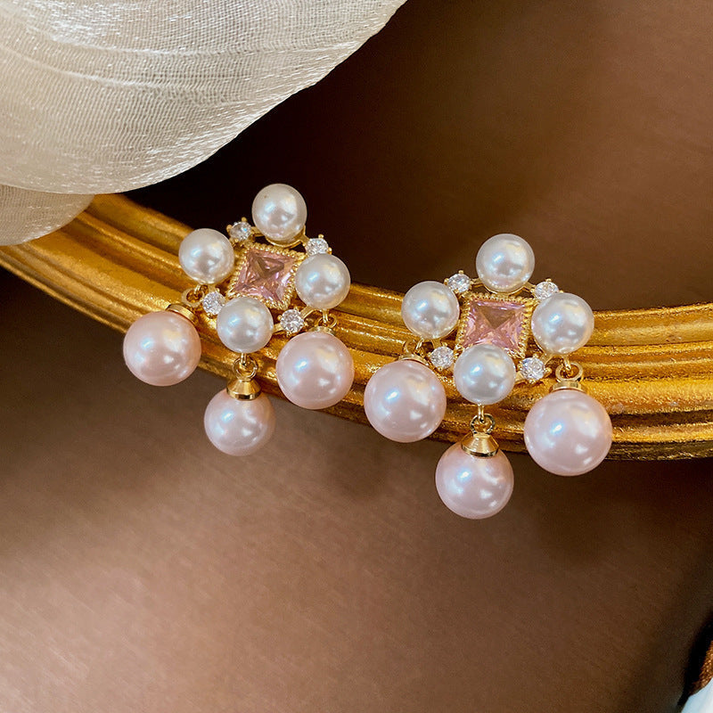 Luxury Mermaid Pearl Fashion High Sense Earrings