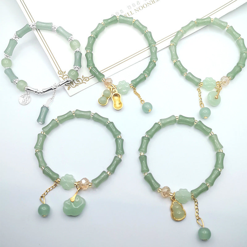 Style Chinese Imitation Aventurine Festival High Blessing Pendants