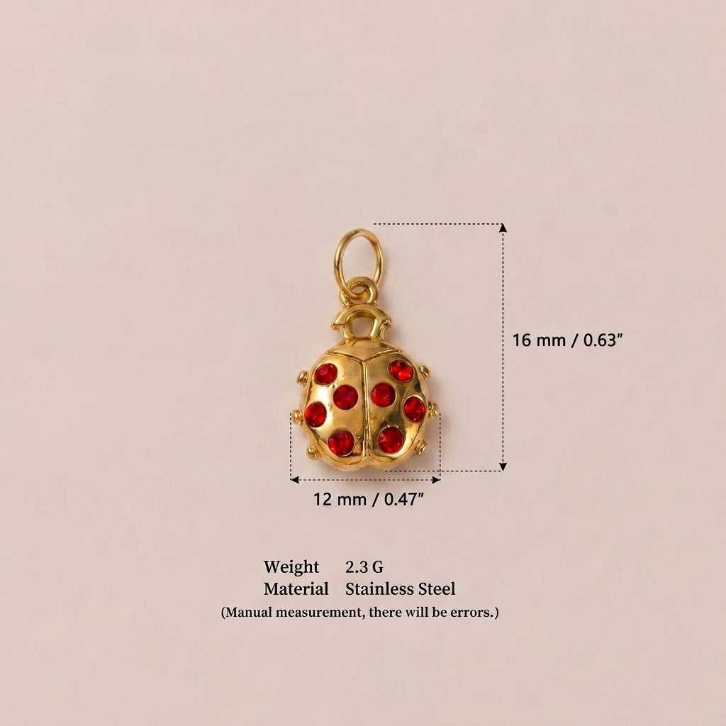 Stainless Steel Golden Animal Physical Long Geometric Accessory Color Pendant