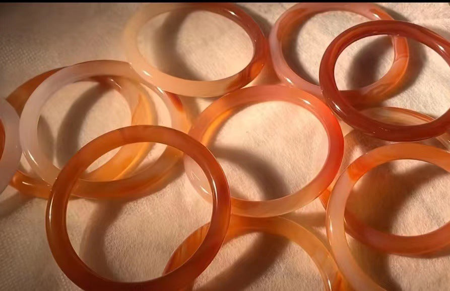 Women's Thick Type Round Glass Unknown Spring Bracelets