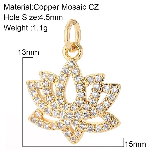 Cherry Bee Copper Animal Plant Golden Pendant