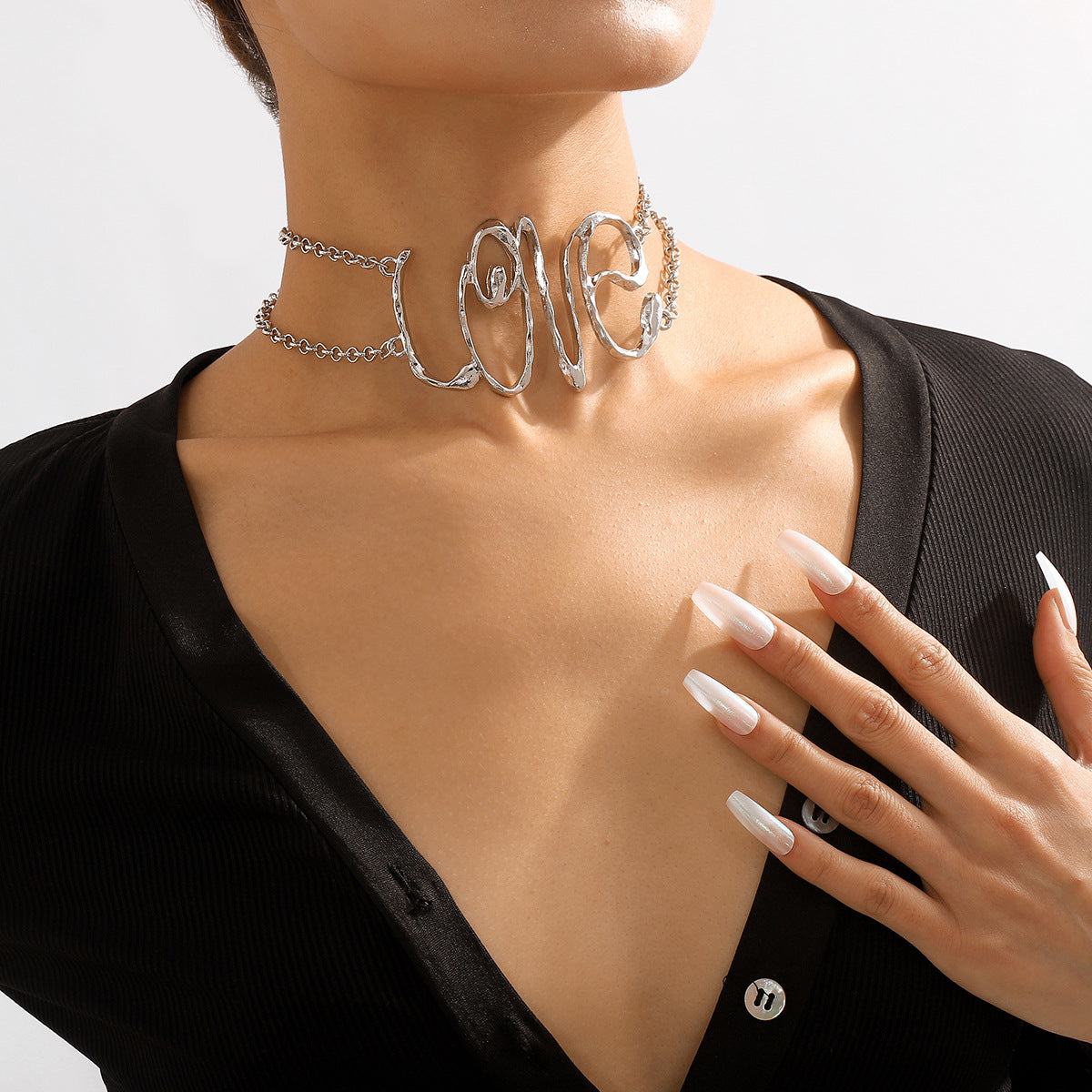 Trendy Street Style Fashion Creative Alloy Light Luxury Necklace