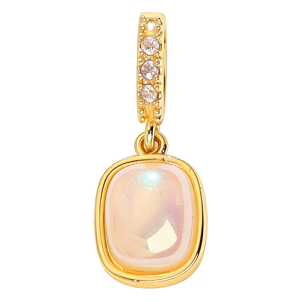 Gold-plated Retro Simple Oval Magic Single Jewelry Accessories