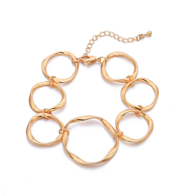 Personalized Geometric Creative Alloy Hollow Ear Jewelry Set