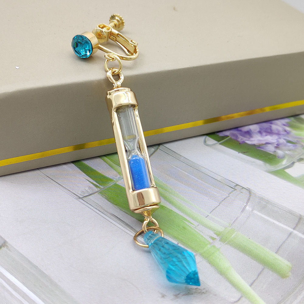Notes Hourglass Peripheral Creative Crystal Quicksand Ear Clip