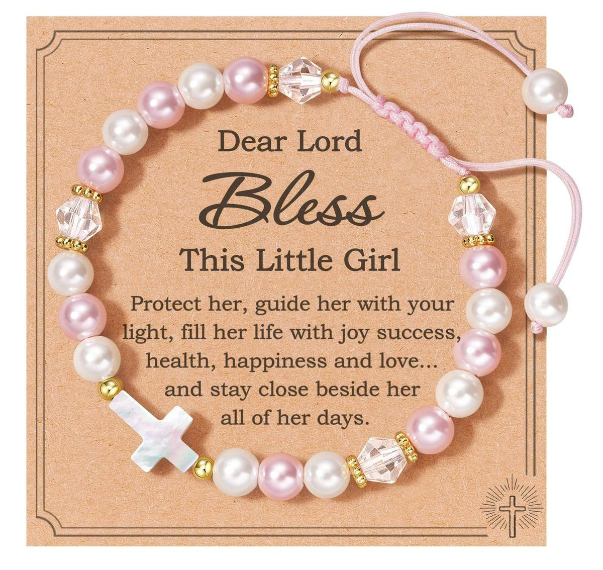 Pearl Pink Imitation Dancing Lovers Holiday Bracelets