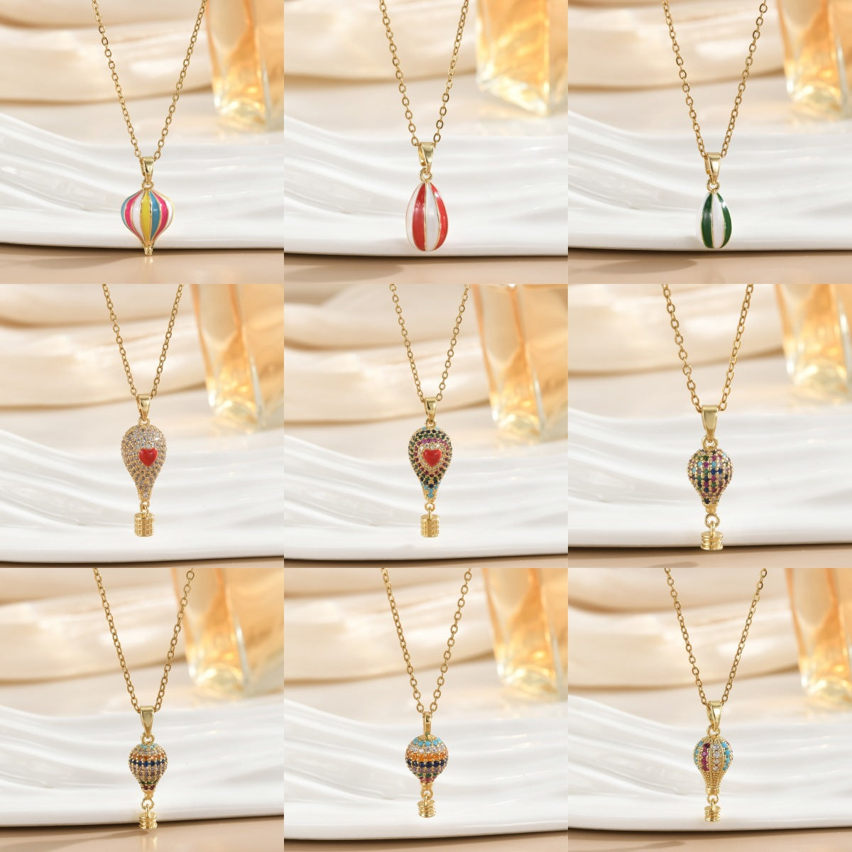 South America Turkey Three-dimensional Hot Air Balloon Female Affordable Luxury Pendants
