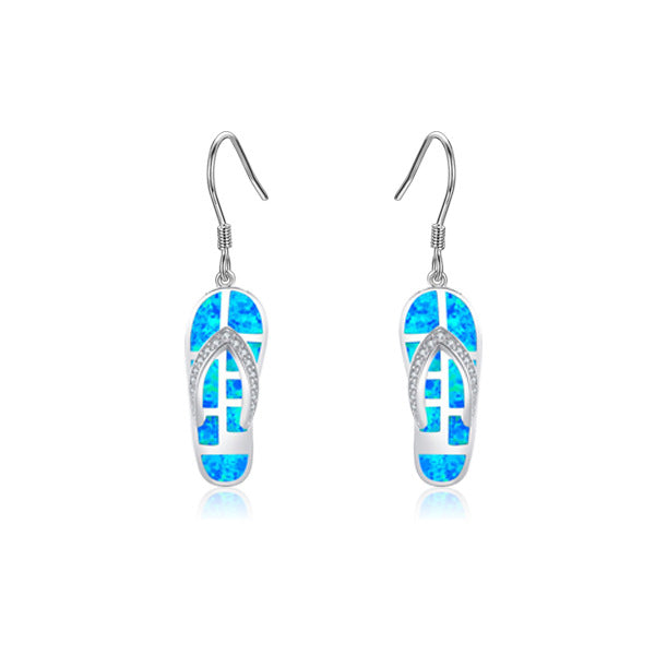 Opal Flip-flops Fashion Colored Gems Inlaid Pendant