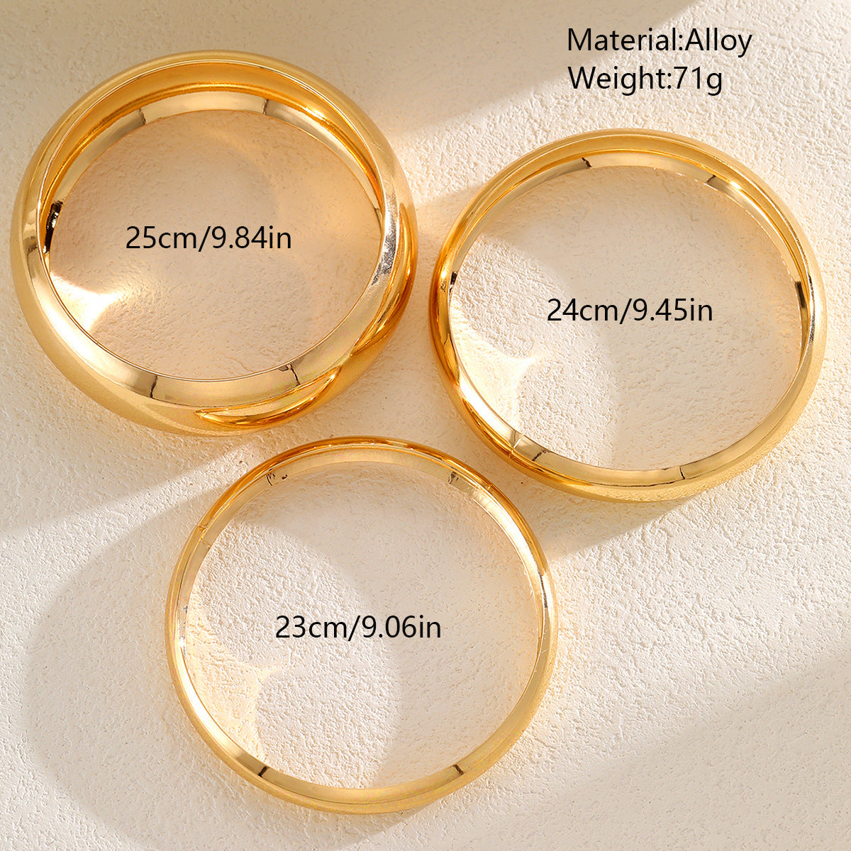 Fashion Metal Scenery Female Exaggerated Personalized Wide Face Bracelet