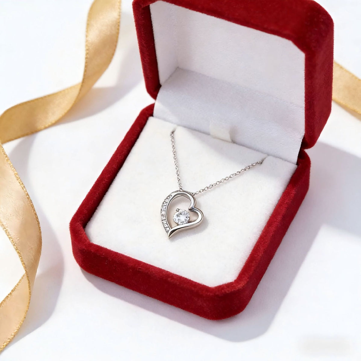 Heart Of Eternity Zircon Love Long High Luxury Steel Pendant