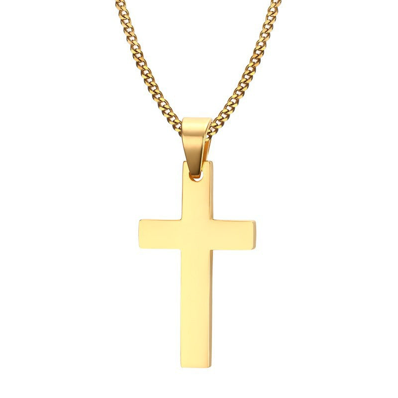 Durable New Men's Stainless Steel Cross Necklaces