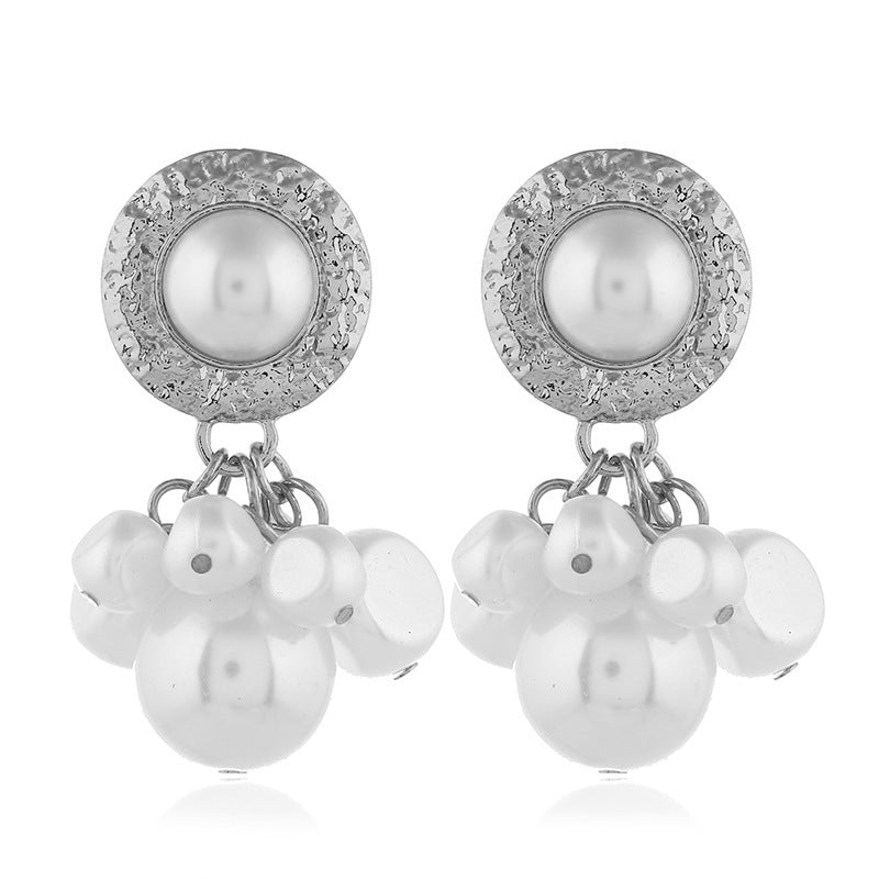 Popular String Of Irregular Size Pearl Earrings