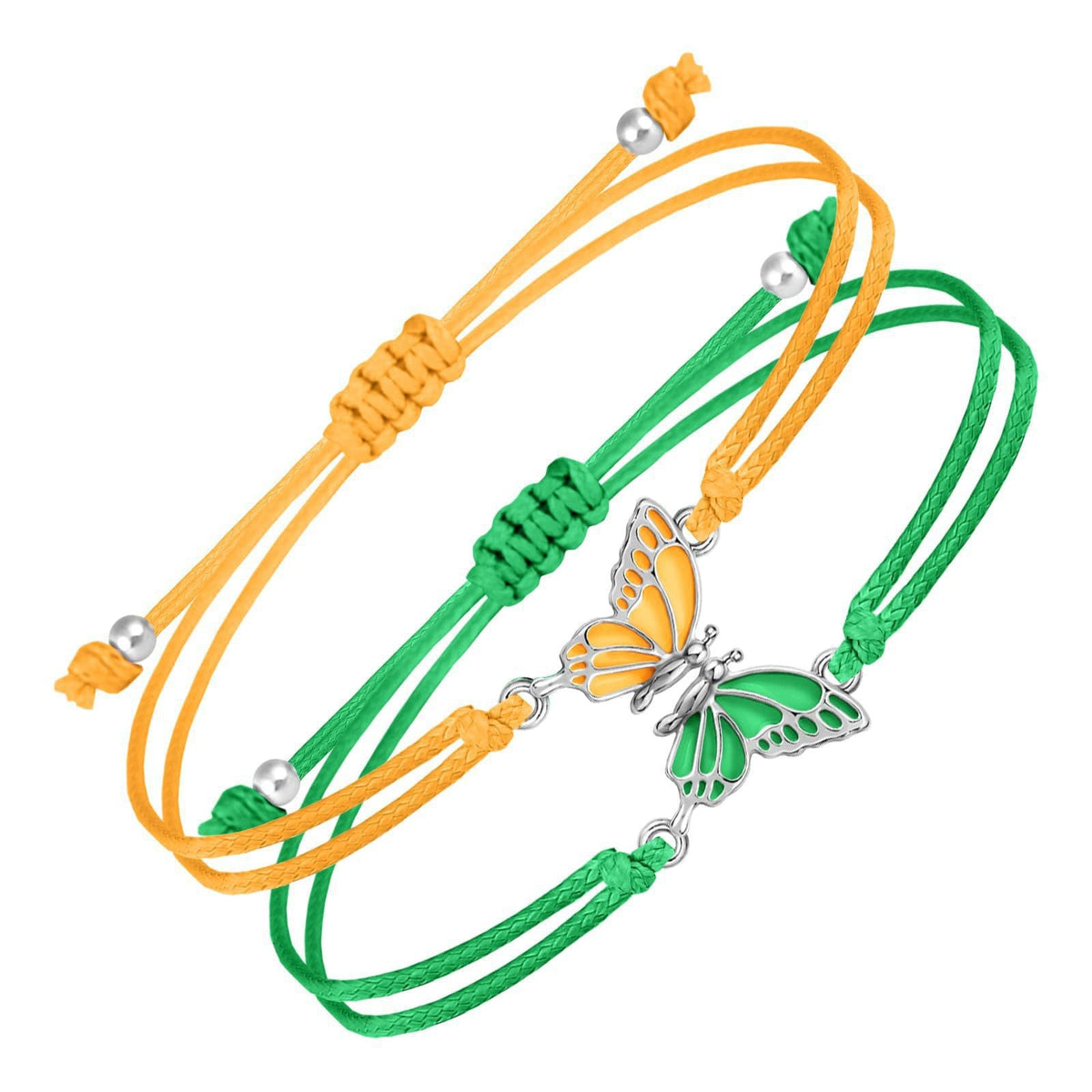 Couple Friendship Gift Flat Knot Woven Adjustable Color Wax Bracelet