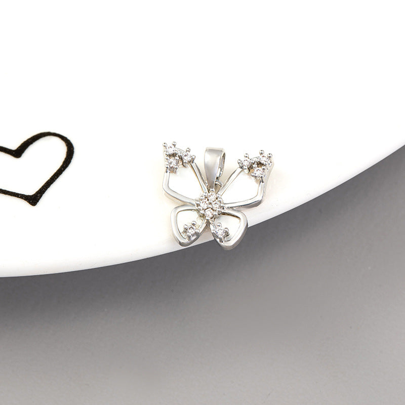 Universal Bow Single Gilded Shell Handmade Pendant