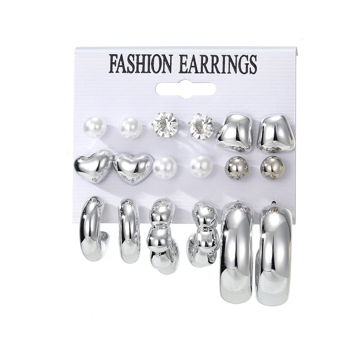 Design Butterfly Heart Water Drops Diamond Imitation Earrings