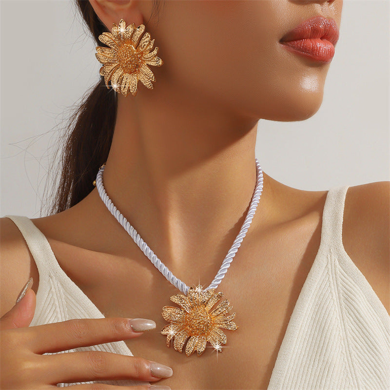 Personalized Party Exaggerated Vacation Beach Ocean Ear Jewelry Set