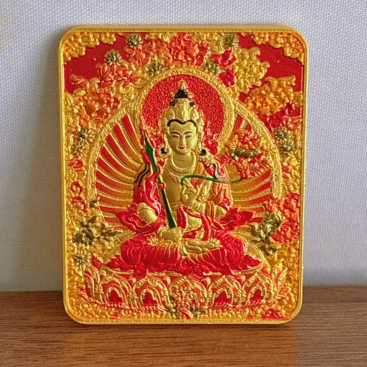 Tibetan Three-dimensional Relief Five Master Eight Guards Painting Pendants