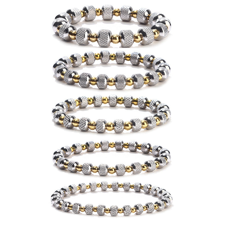 Metal Stainless Steel High-quality Gold Two-tone Bracelets