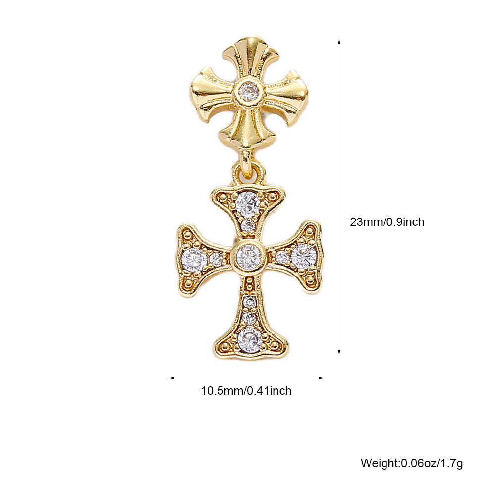 Retaining Micro Inlaid Zircon Clavicle Chain Pendants