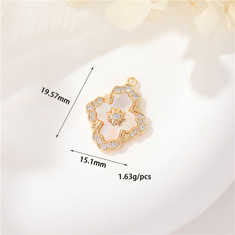 Casual Simple Handmade Bear Shell Gold Pendant