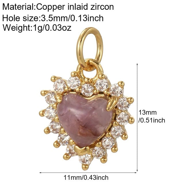 New Millennium Bohemian Heart-shaped Copper Universal Pendants