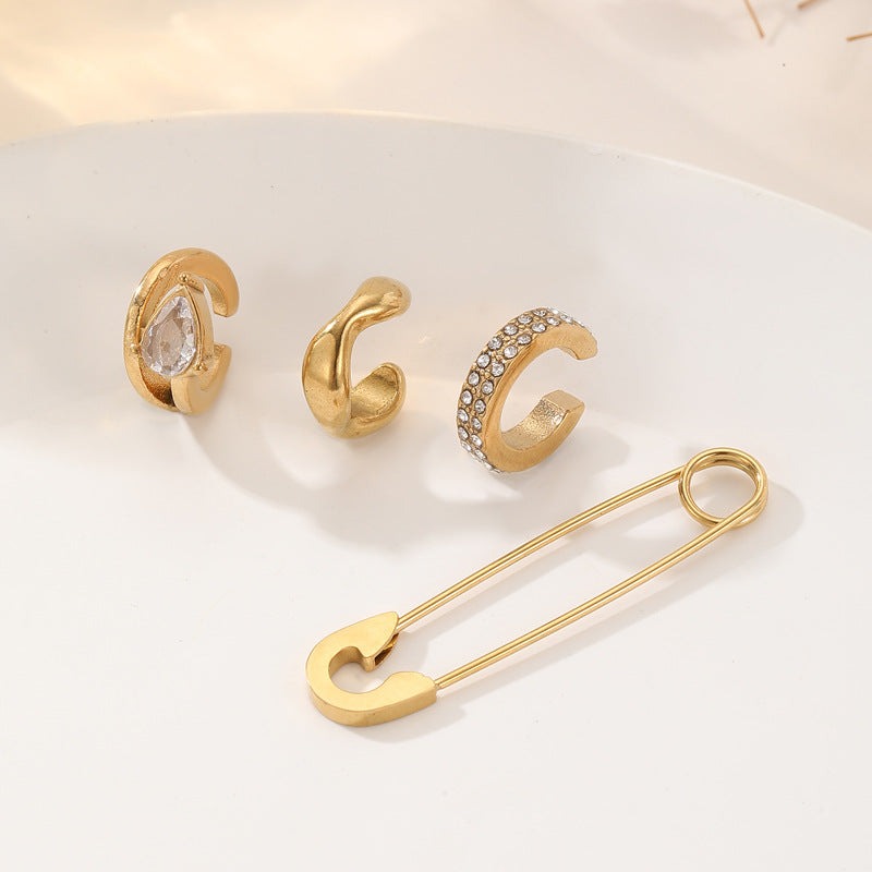 Women's & Men's Korean Style Minority Simple Unique Design Cold Cool Ear Clip