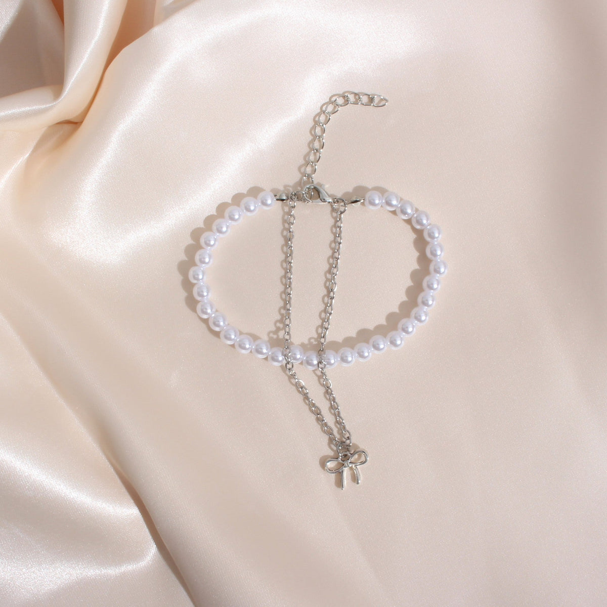 Women's Style Bow Pearl Light Luxury Minority Exquisite High Bracelet