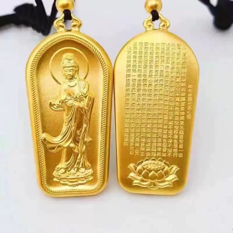 Women's & Men's Plump Brass Gold Plated On The Pendant