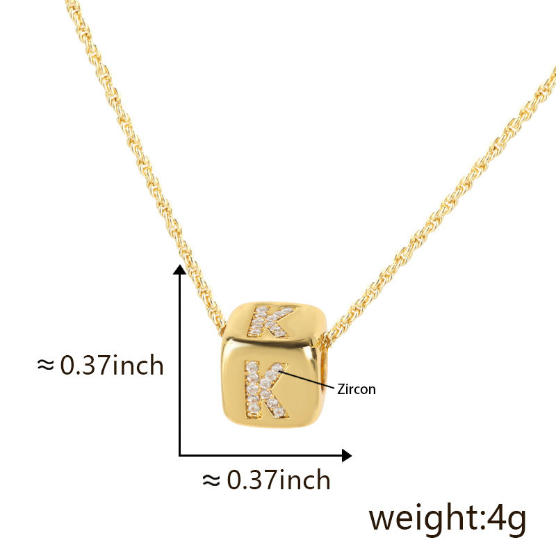 Clavicle Chain Three-dimensional English Letter Does Not Pendants