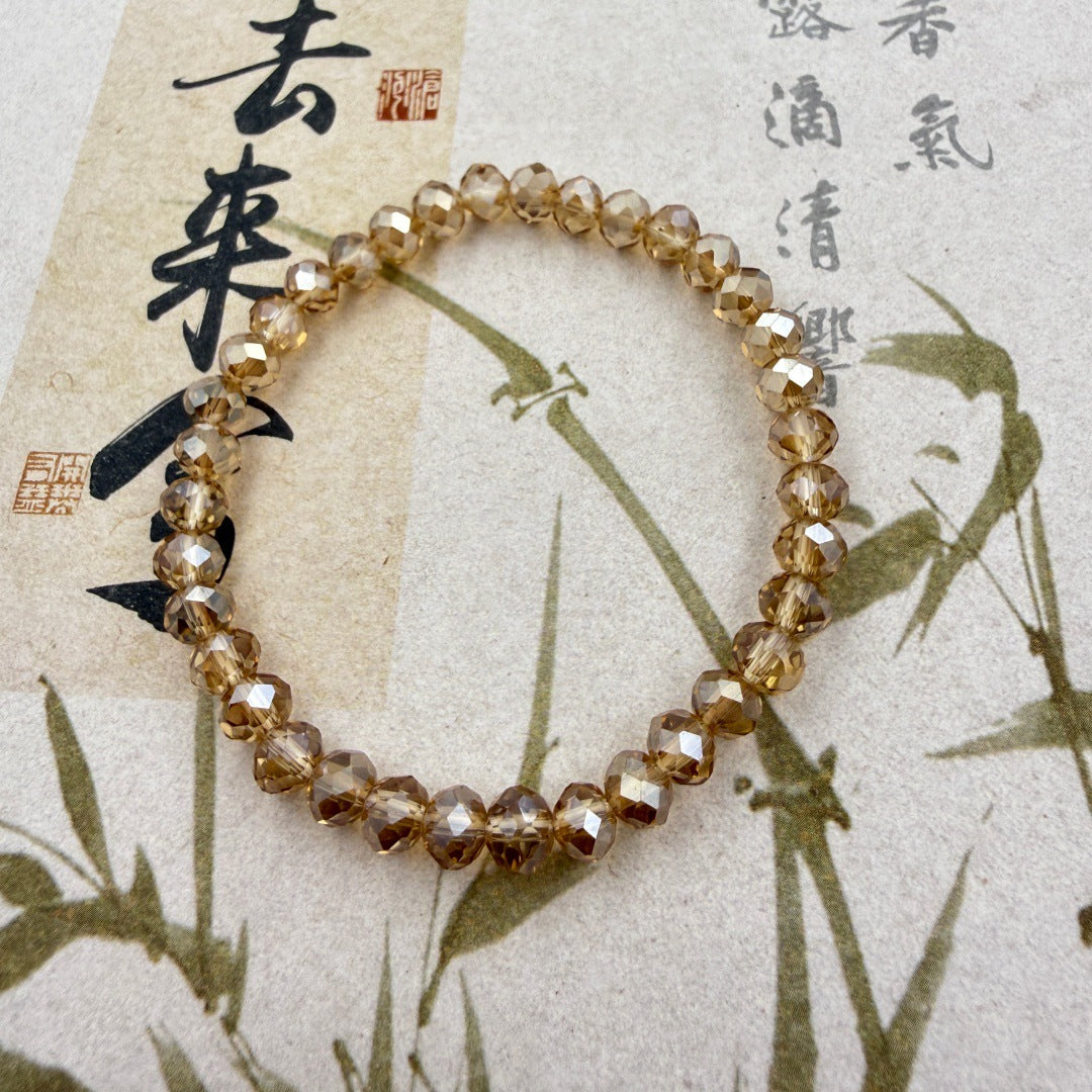 Women's Popular Diamond Crystal String Beads Multicolor Minimalism Fashion Bracelets