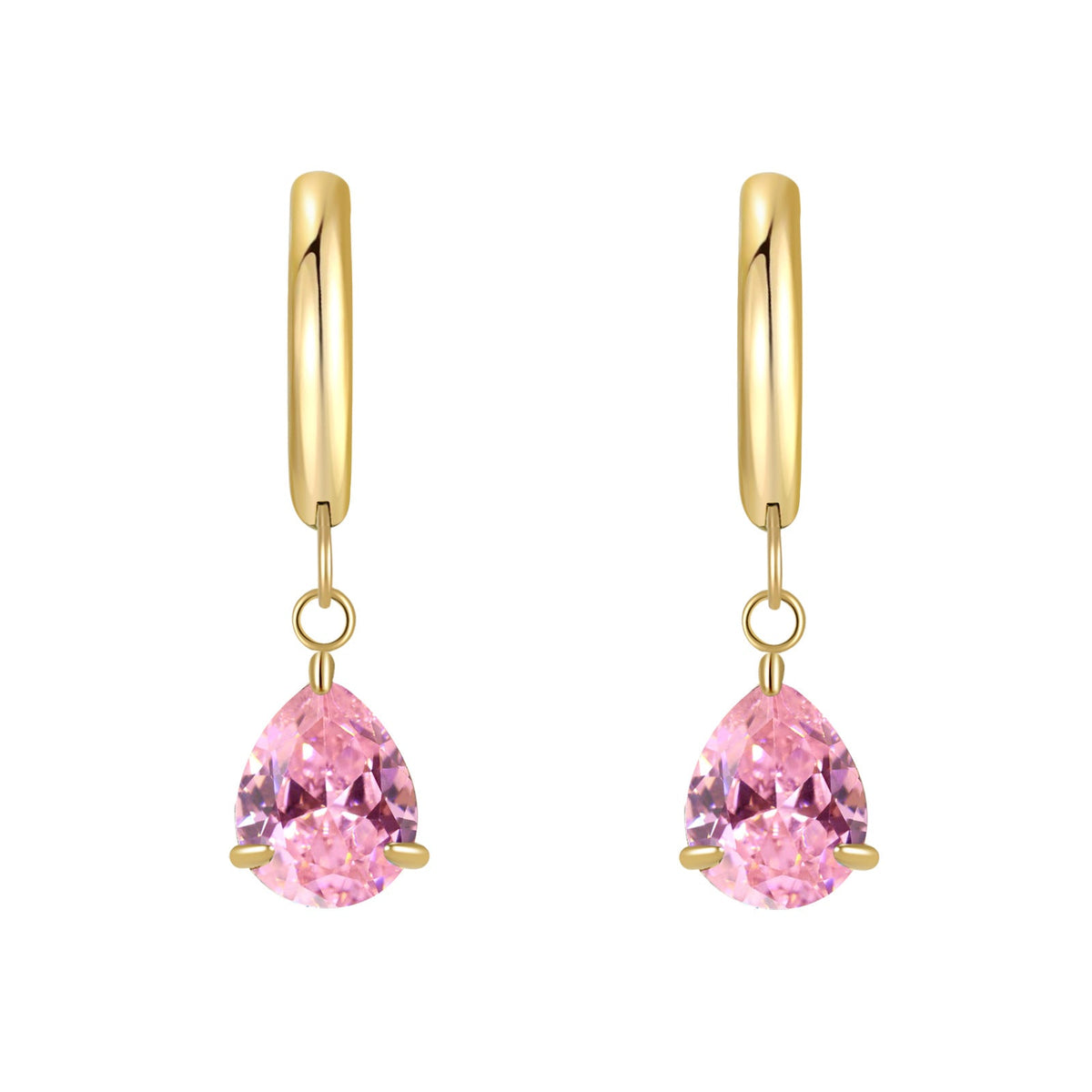 Titanium Steel Zircon Coil Small Ear Earrings