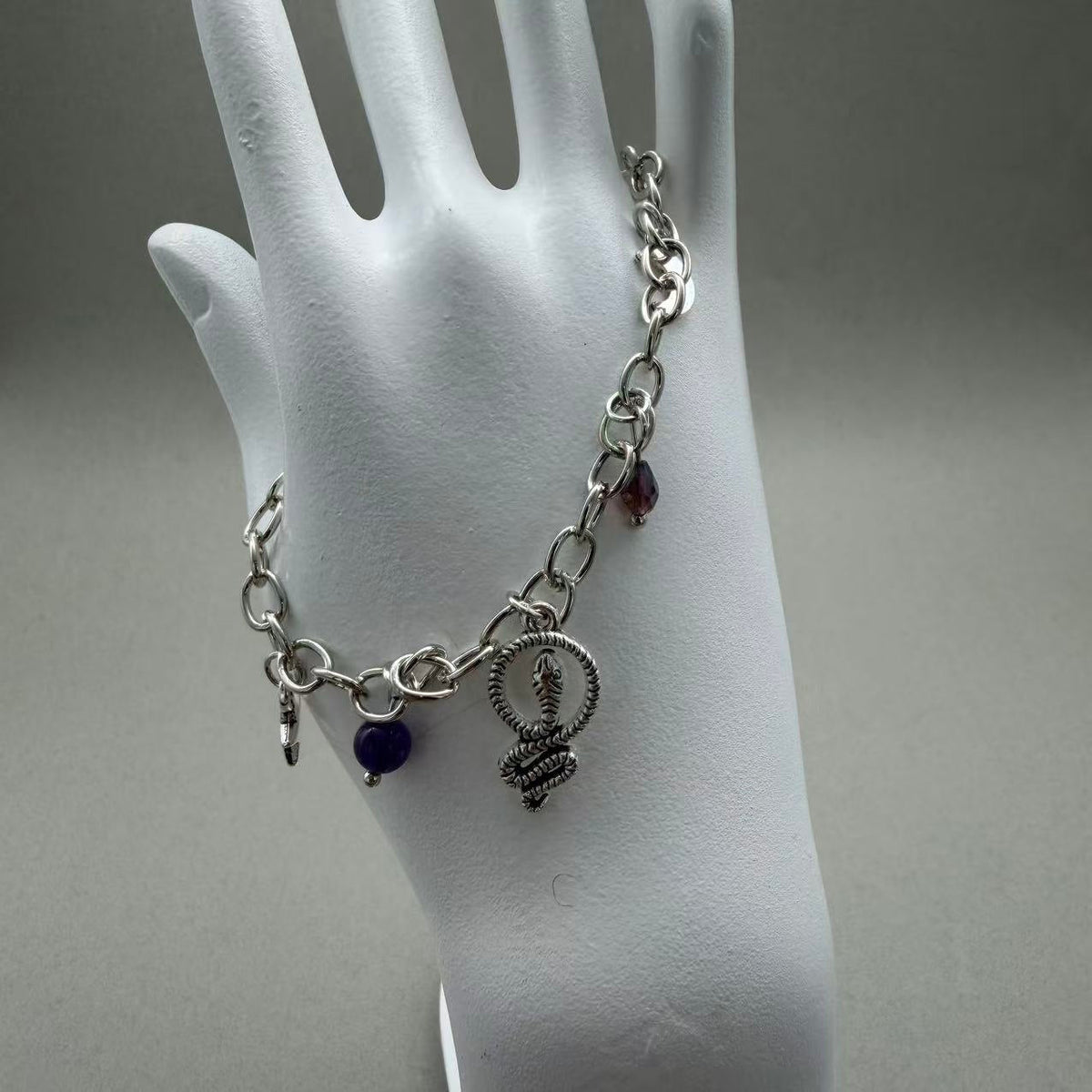 Ocean Series Personality Amethyst Design Niche Bracelet