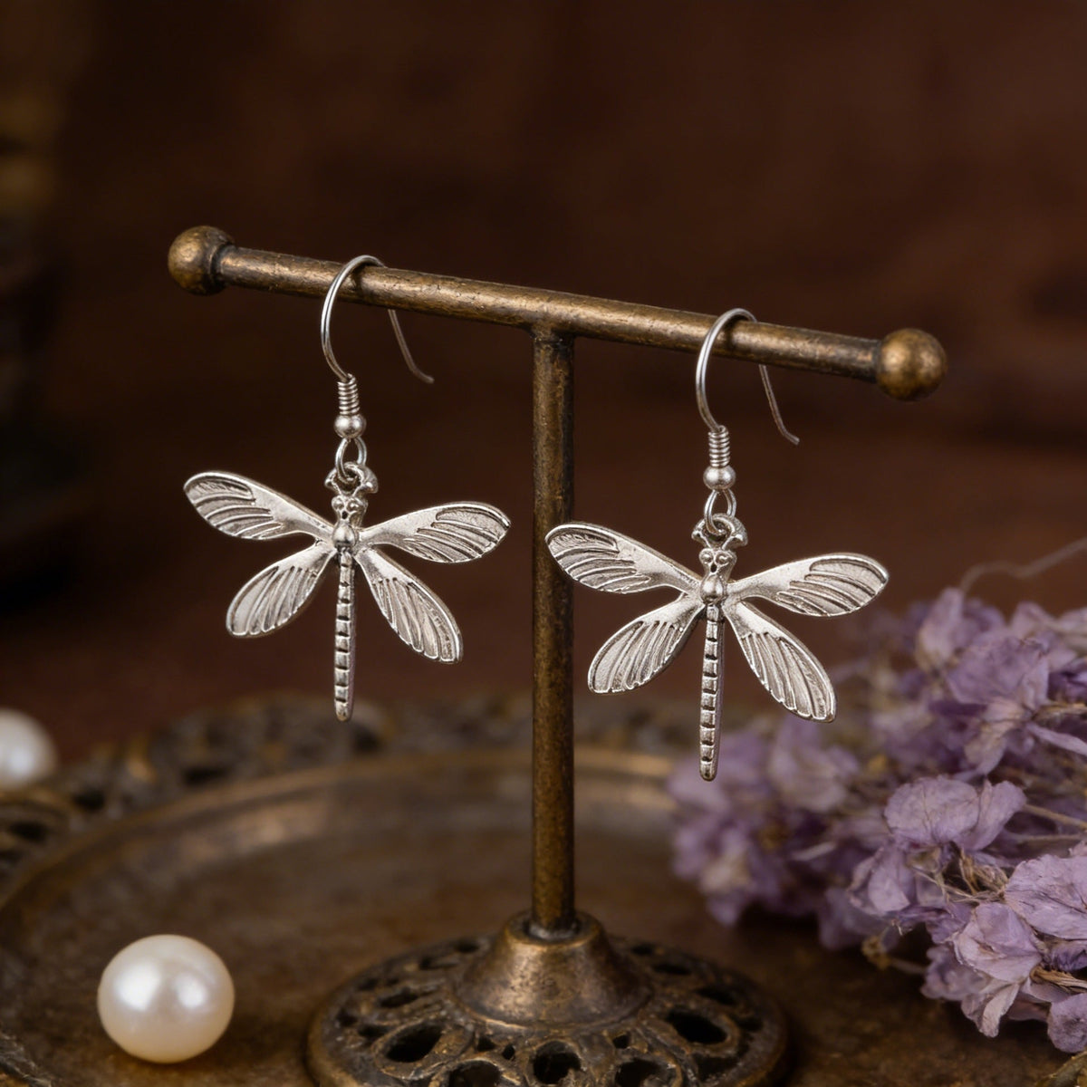 Women's Three-dimensional Dragonfly Mori Style Niche Gentle Temperament Rings