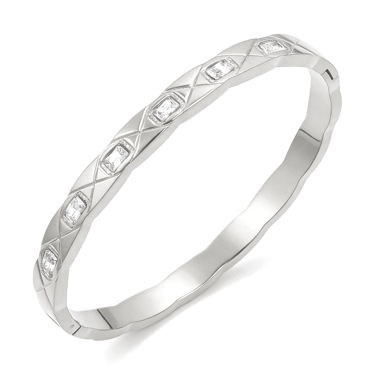Open Stainless Steel Hydraulic Light Luxury High-grade Exaggerated Design Sense Bracelets