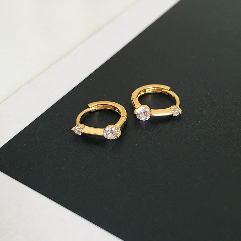 Sterling Female Ear Clip Before Sleep Zircon Small Rings