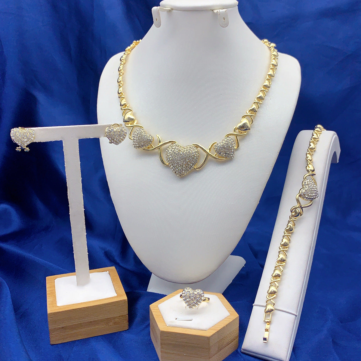 Innovative Slouchy Trendy Versatile Popular Heart-shaped Jewelry Set