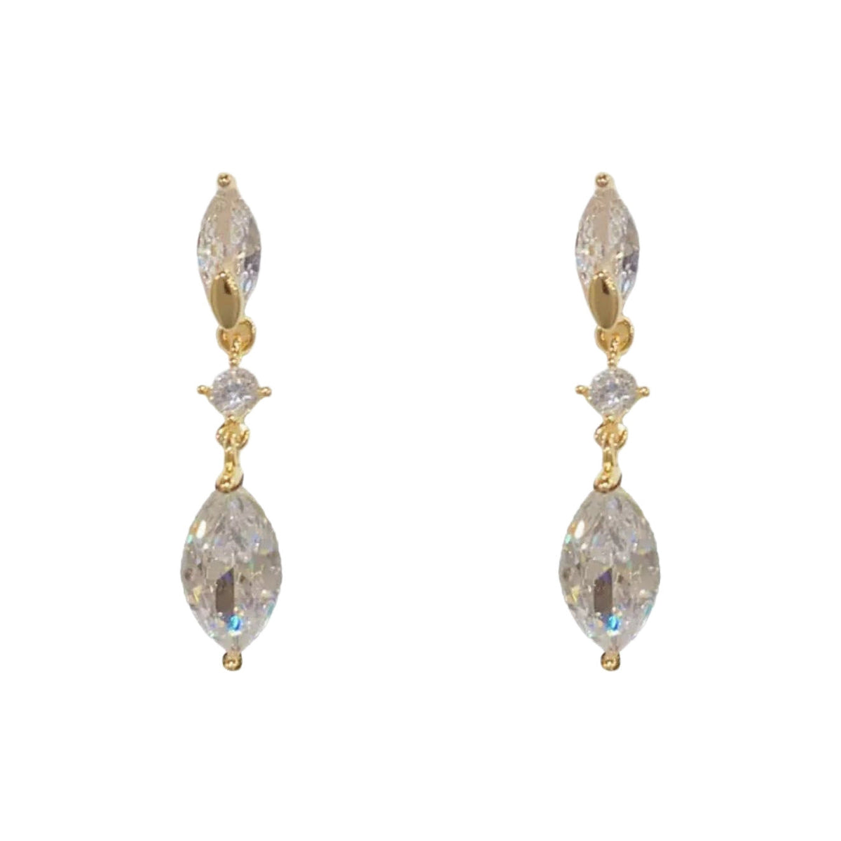 Women's Water Drop Zircon Light Luxury Temperament High-grade Stud Earrings