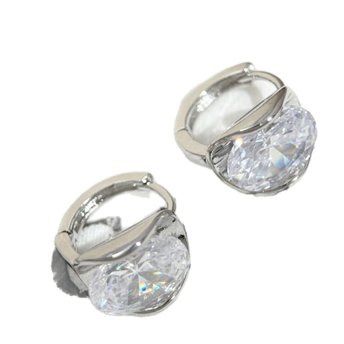 Women's Super Flash Zircon Ear Clip Light Luxury Minority Design High-grade Rings