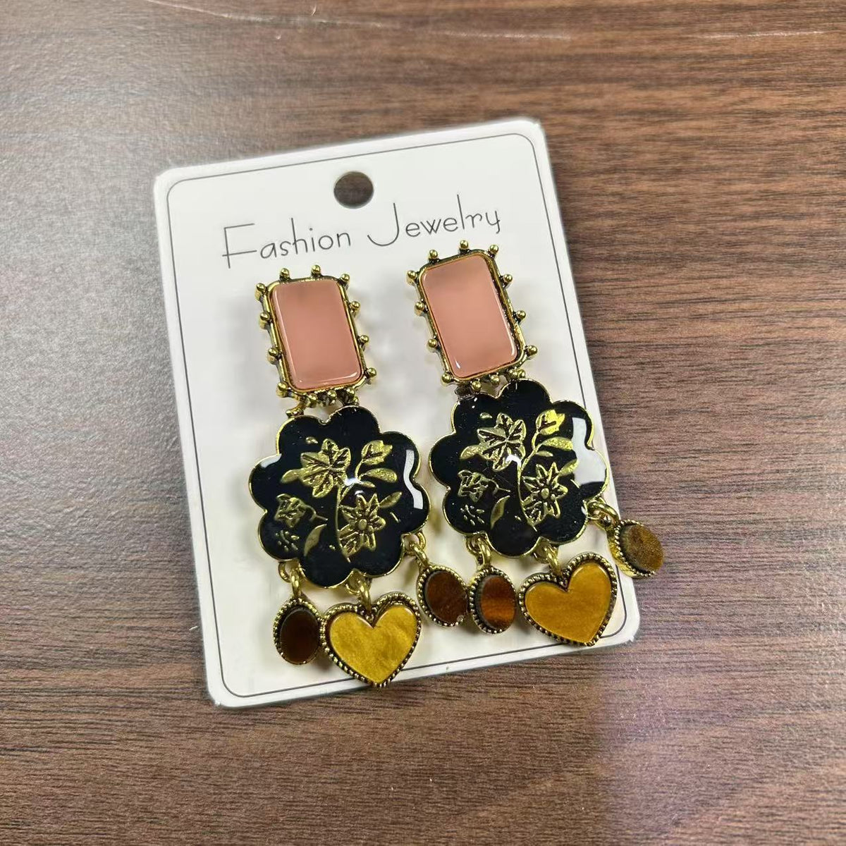 Oversized Flower Geometric Resin High-grade Fashion Earrings