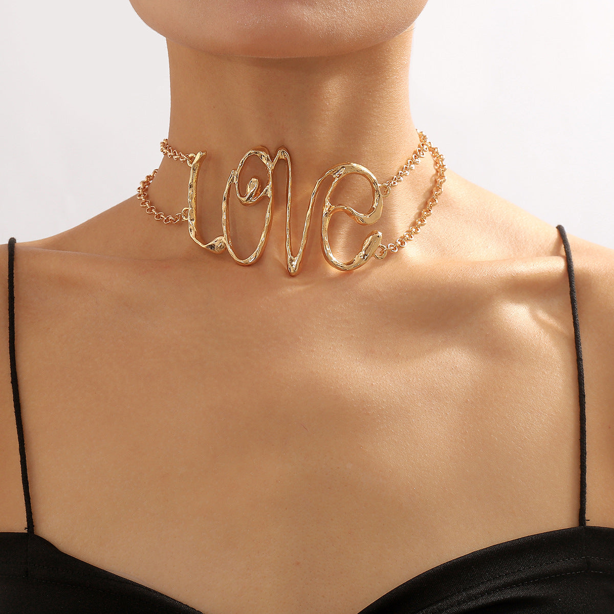 Trendy Street Style Fashion Creative Alloy Light Luxury Necklace