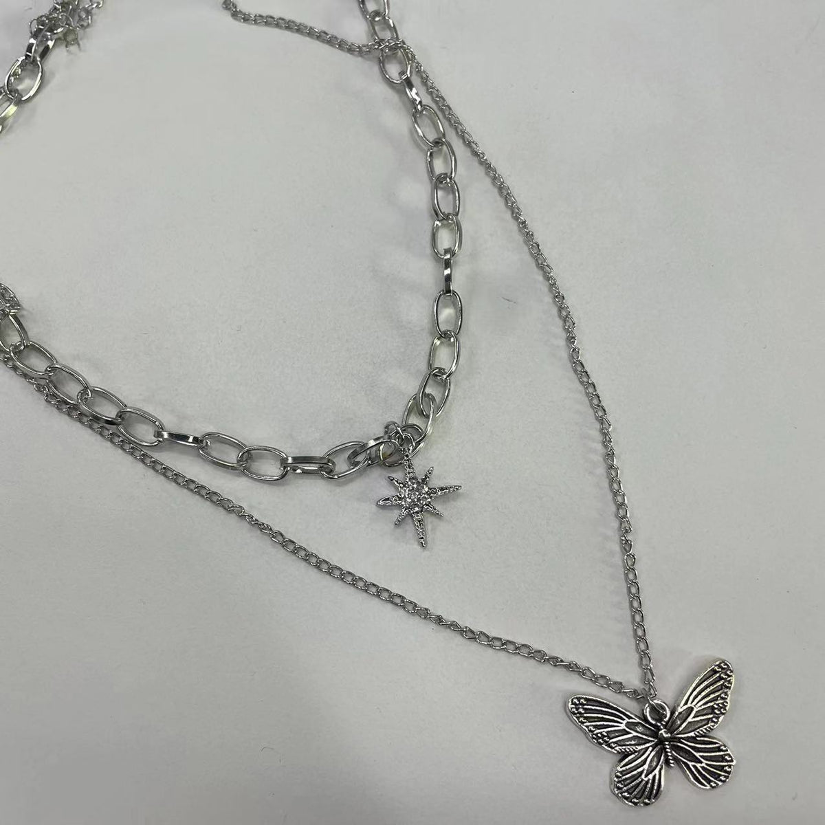 Women's & Men's Pearl Cross Hip Hop Niche Design Clavicle Necklaces