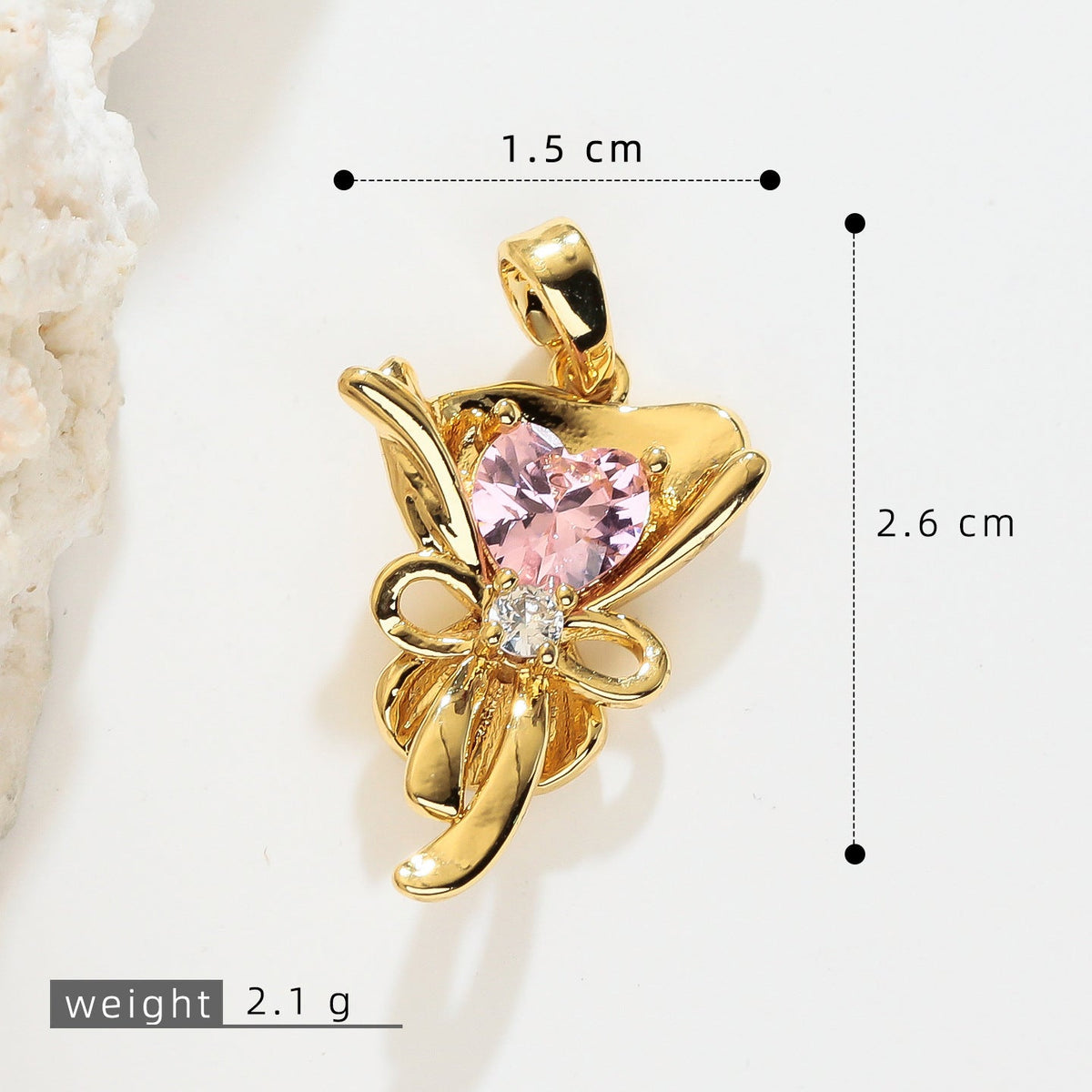 Attractive Versatile Light Luxury Petal Flower Pendant