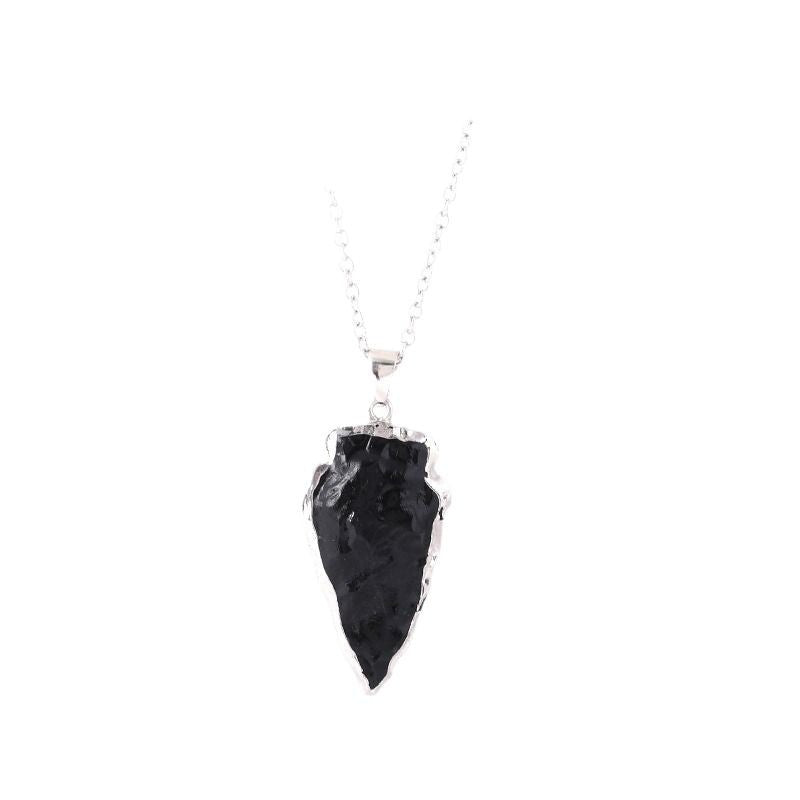 Colorful Artificial Crystal Arrow Heart-shaped Square Brim Pendants