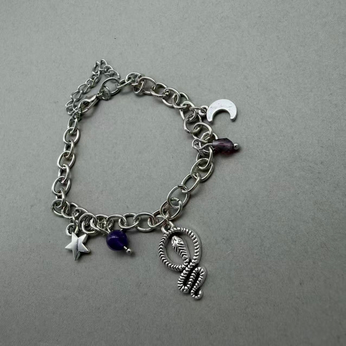 Ocean Series Personality Amethyst Design Niche Bracelet