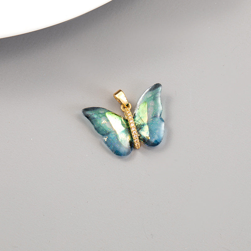 Universal Bow Single Gilded Shell Handmade Pendant