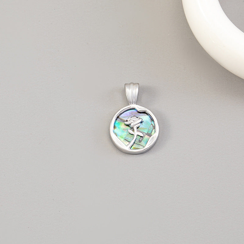 Color Retaining Fritillary Baroque Colorful Clover Pendant