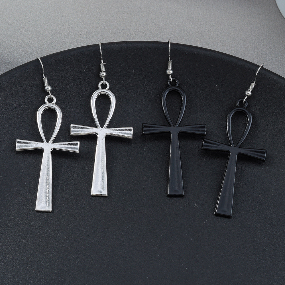 Hitches Cross Fashion Unique Punk Style Earrings